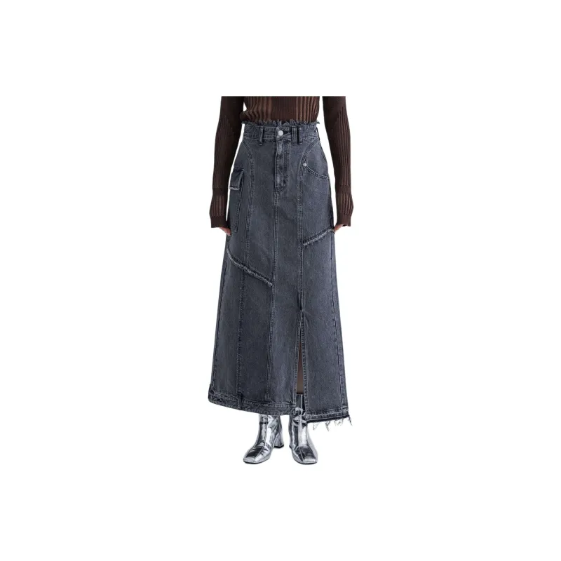 UNITED TOKYO Denim Long Skirts Women's Black-0