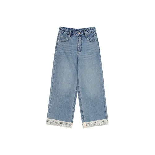ELF SACK Jeans Women's Vintage Washed Blue