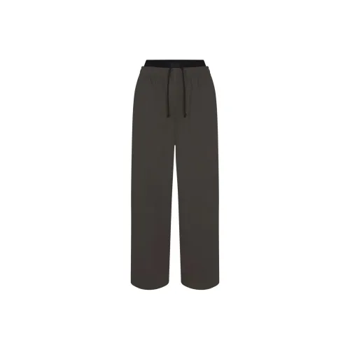 SKIMS SS24 Summer Collection OUTDOOR JERSEY DOUBLE WAISTBAND PANT Casual Pants Women's Washed Onyx/Washable Agate