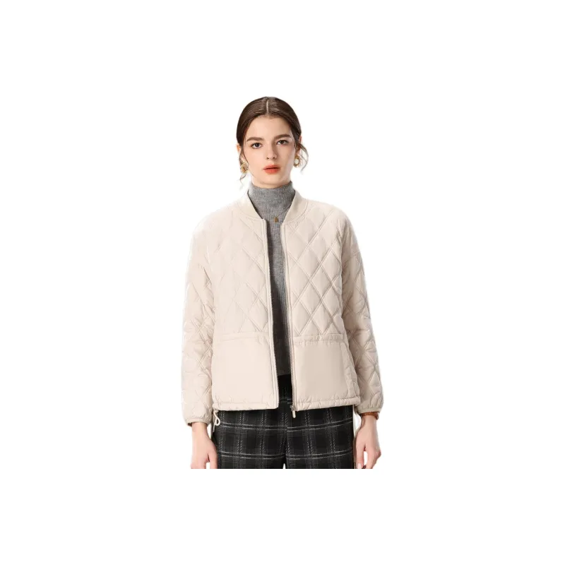 FENHONGMALI Puffer Jacket Women's Apricot-0