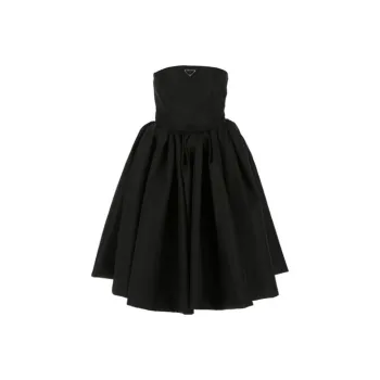 PRADA Sleeveless Dresses Women's Black