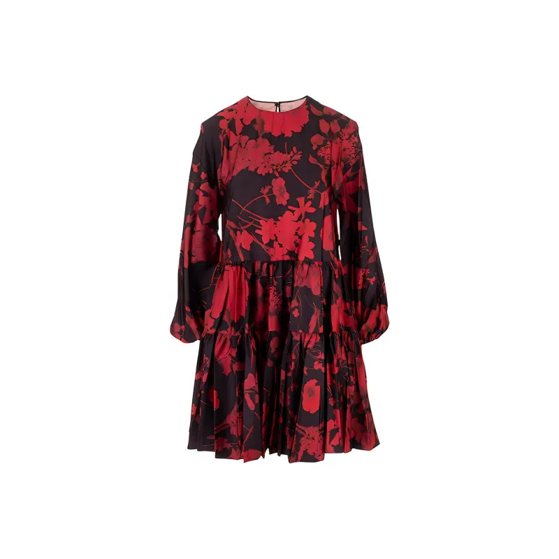 Valentino Long-Sleeved Dresses Women's Red-0