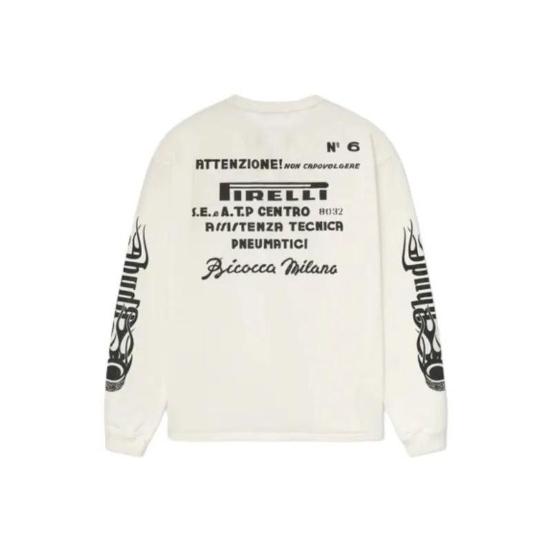 RHUDE Pirelli, Collaboration Edition T Shirts Unisex White-1