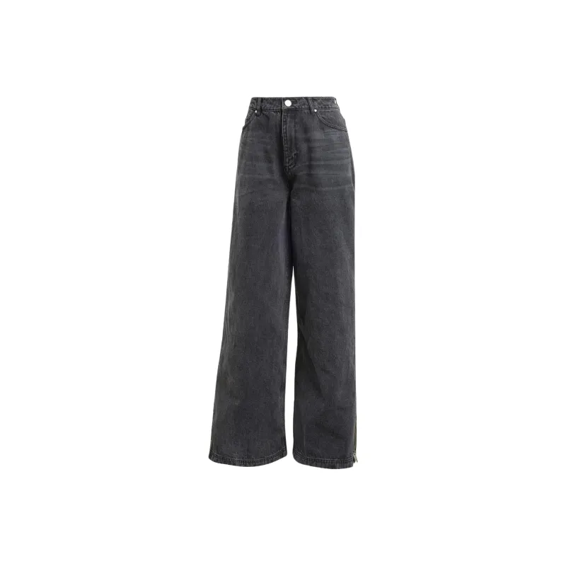 Adidas Adilenium Season 3 Zip Washed Denim Pants Black-0