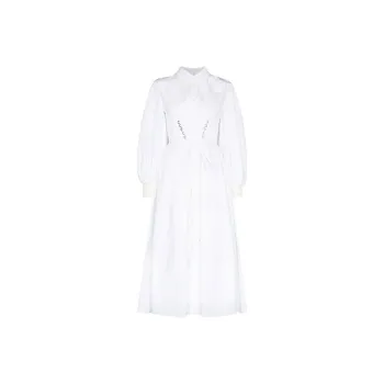 Alexander McQueen FW21 Long Sleeved Dress Women's White