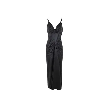 Maison Margiela Ruched Sweetheart Neck Midi Dress