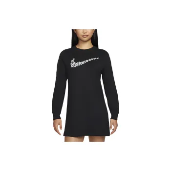 Nike Long Sleeved Dresses Women's Black
