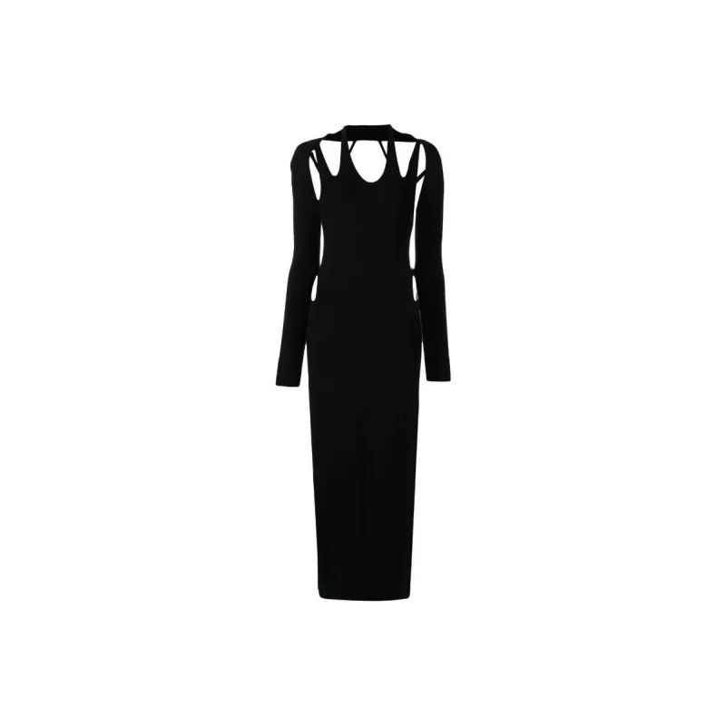 DION LEE Cut Out detail Knitted Midi Dress-0