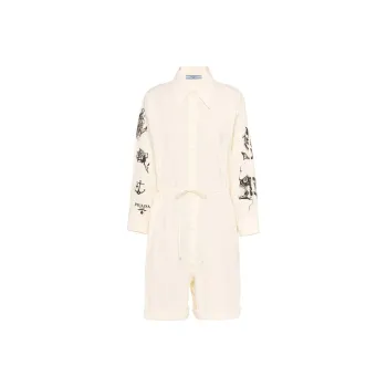 PRADA Jumpsuits Women's Ecru