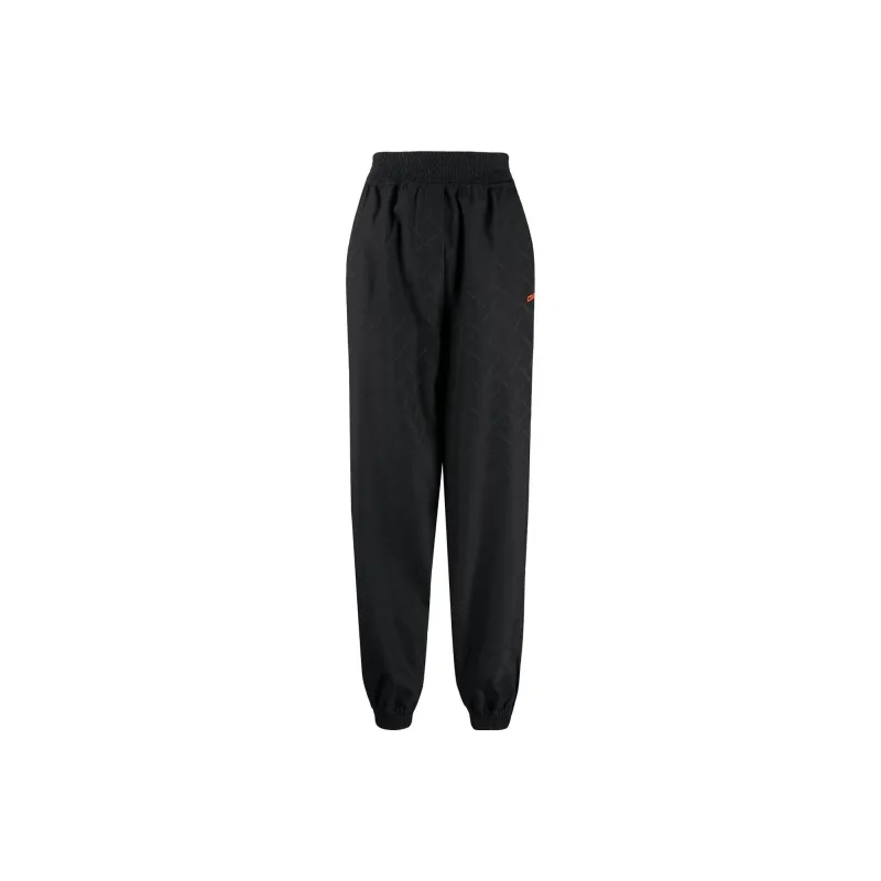Marcelo Burlon Knitted Sweatpants Women's Black-0