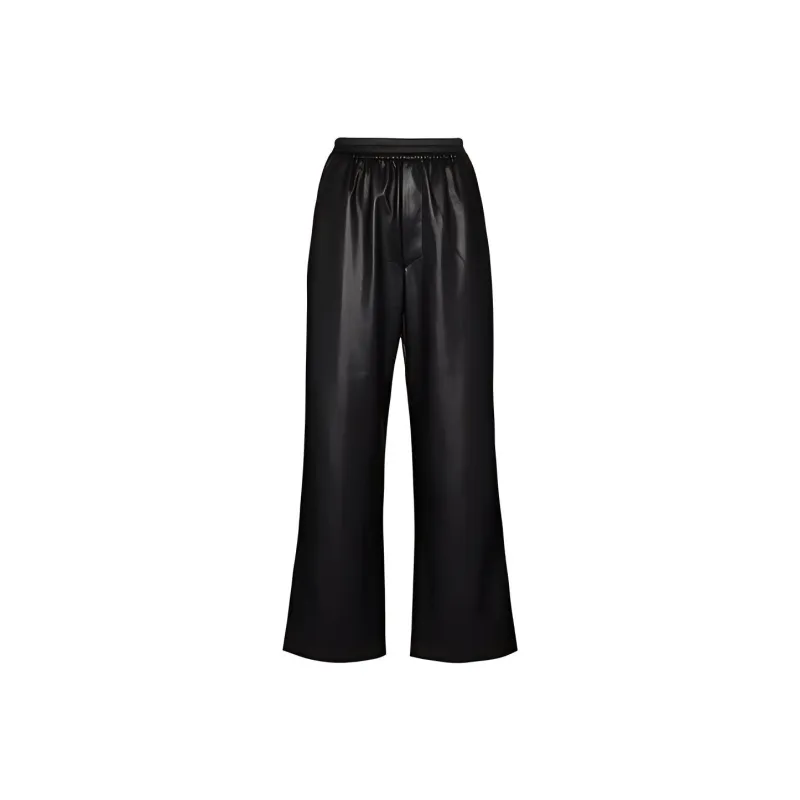 NANUSHKA Leather Pants Women's Black-0