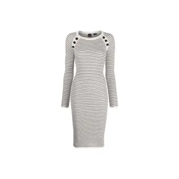 PINKO Long Sleeved Dresses Women's Black/White