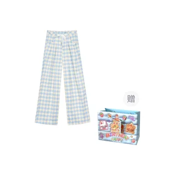 BRASS SCOUT Casual Pants Women's Plaid Pants
