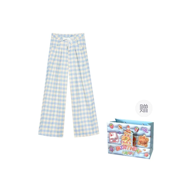 BRASS SCOUT Casual Pants Women's Plaid Pants-0