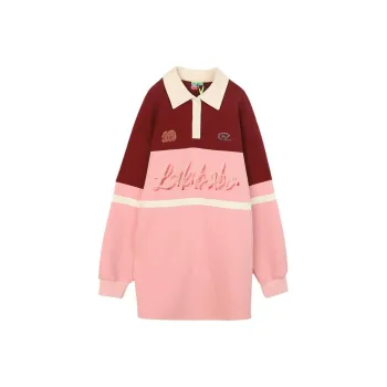 LALABOBO Long Sleeved Dresses Women's Pink