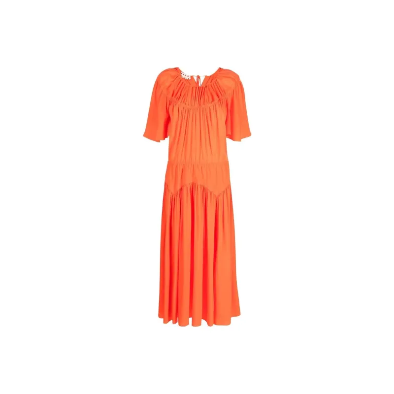 MARNI Short-Sleeved Dresses Women's Orange-0