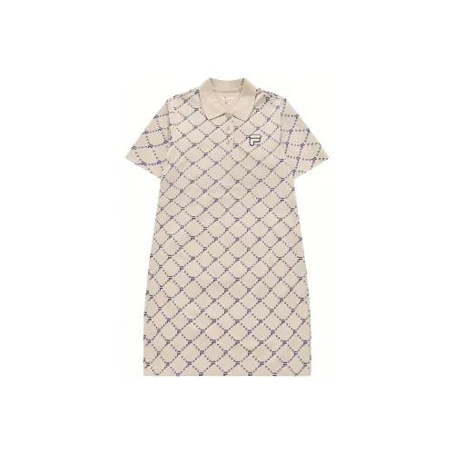 FILA FUSION SS24 Short Sleeved Dresses Women's Feather Gray