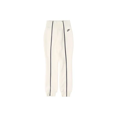 Nike Knitted Sports Pants Women's Ivory White