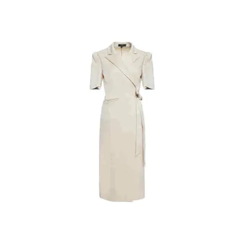 BESIONIA SS23 Short Sleeved Dresses Women's Light Yellow
