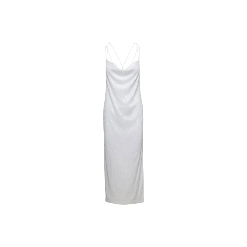 Rotate Slip Dresses Women's White-0