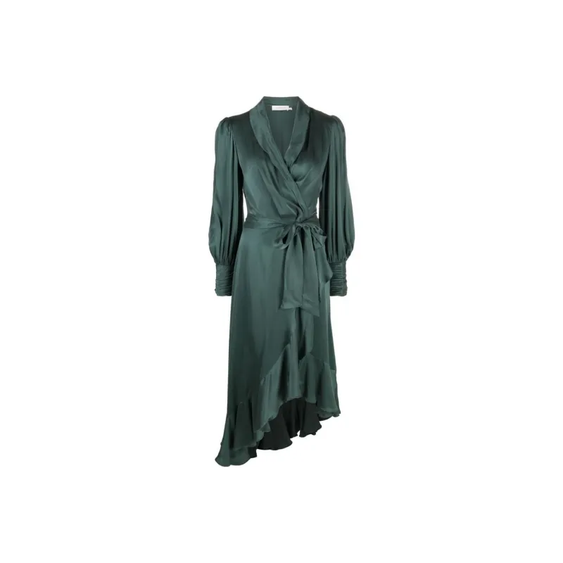 Zimmermann Long-Sleeved Dresses Women's Green-0