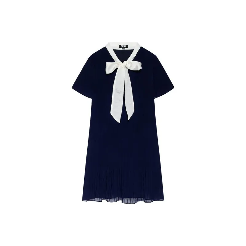 DKNY SS24 Short Sleeved Dress Women's Navy Blue-0