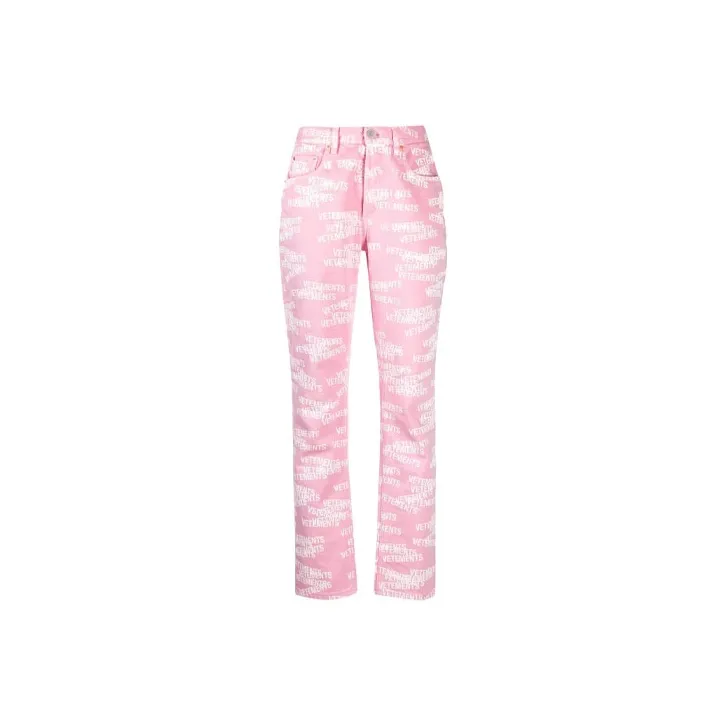 Vetements Jeans Women's Pink-0