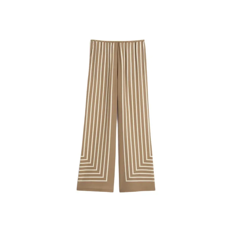 TOTEME Geometric print Silk Palazzo Pants-0