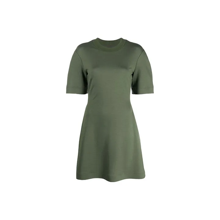 Alexander McQueen FW21 Short Sleeved Dresses Women's Green-0