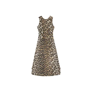 GANNI Sleeveless Dresses Women's Brown