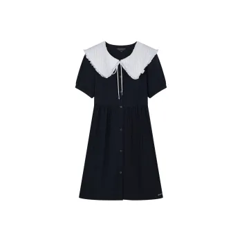 Teenie Weenie Short Sleeved Dresses Women's Navy Blue