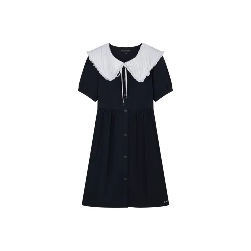 Teenie Weenie Short Sleeved Dresses Women's Navy Blue