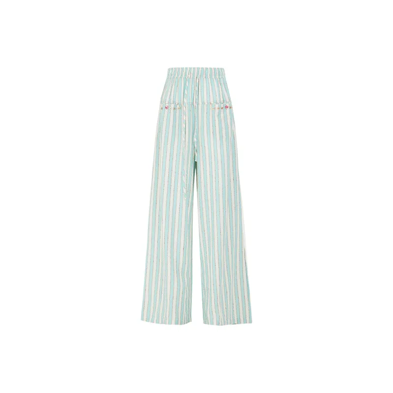 Wen Shan Casual Pants Women's Lake Green-6