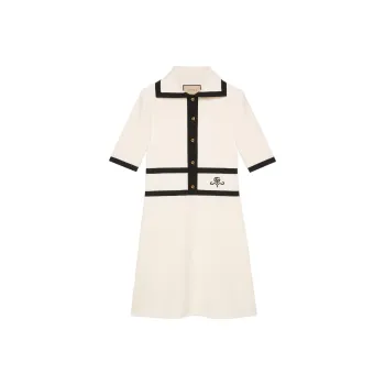GUCCI Collared Contrast trim Dress