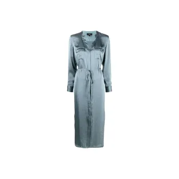 THEORY Long-Sleeved Dresses Women's Blue