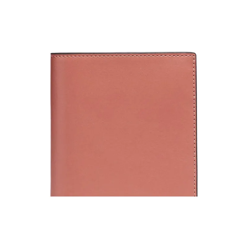 COACH Solid Color Calfskin Clutch Wallet With Passport Holder Women's Light Peach Pink/Gold-1