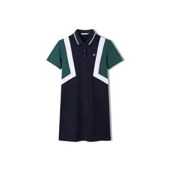 Elle Active Short Sleeved Dress Women's Navy Blue