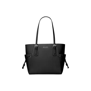 MICHAEL KORS Voyager Calfskin Tote Bag, Shopping Bag, Shoulder Bag Tubas Women's Black