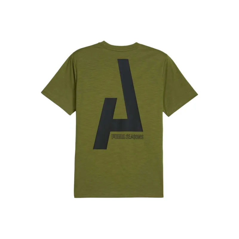 PUMA CamisetaSEASONS Graphic T Shirt Men's Green-1