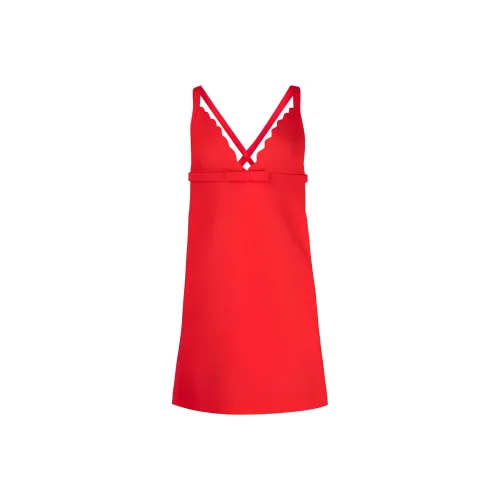 MIU MIU Sleeveless Raffia Women's Red