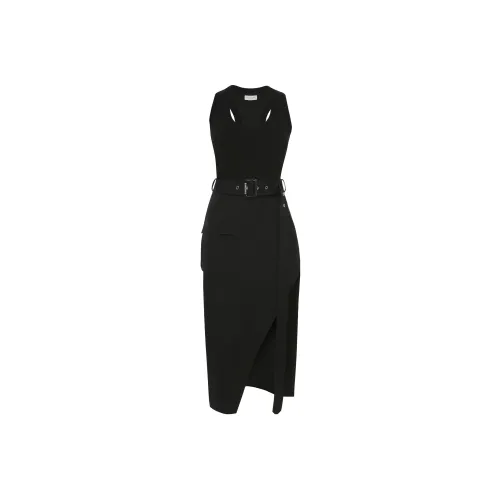 Alexander McQueen Belted Sleeveless Dress