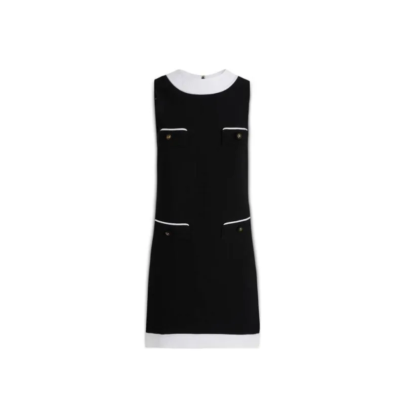 MOSCHINO Pocket Detailed Sleeveless Mini Dress-0