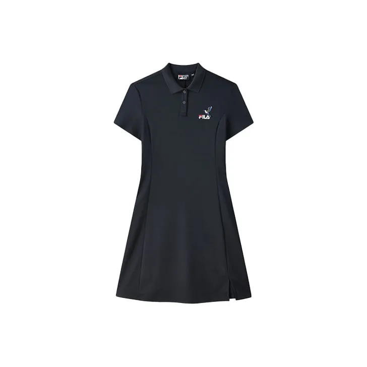 FILA Short Sleeved Dress Women's Legend Blue-0