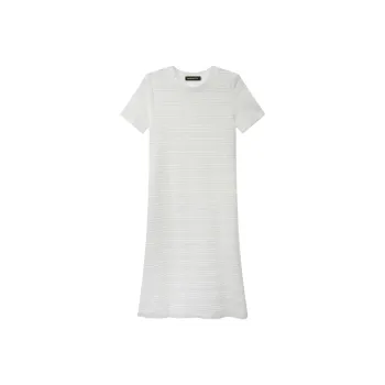 MRR&CO. Short Sleeved Dress Women's White
