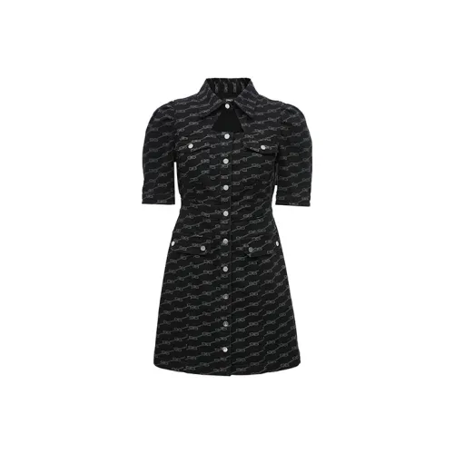 ONLY Short Sleeved Dresses Women's Dark Denim Gray DARK GREY DENIM
