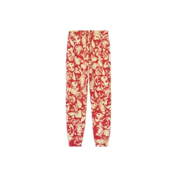 Burberry SS24 Knitted Sports Pants Women's Red