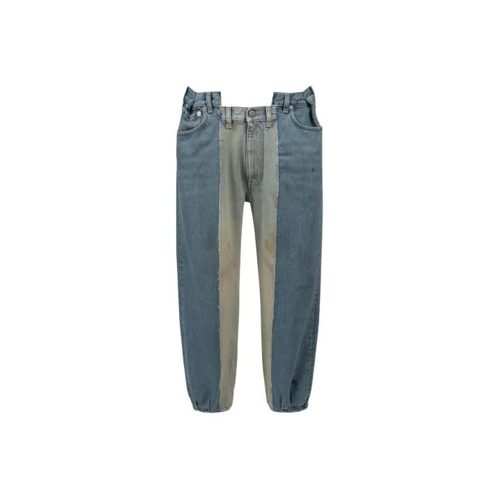 Maison Margiela Woman Cotton Jeans Blue-0