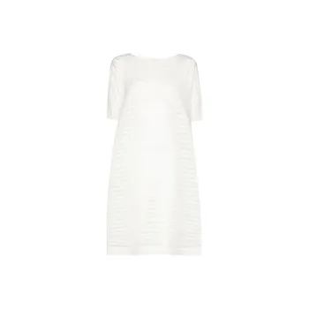PLEATS PLEASE ISSEY MIYAKE Short-Sleeved Dresses Women's White