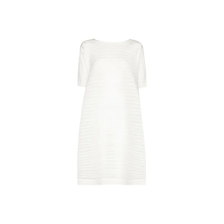 PLEATS PLEASE ISSEY MIYAKE Short-Sleeved Dresses Women's White-0