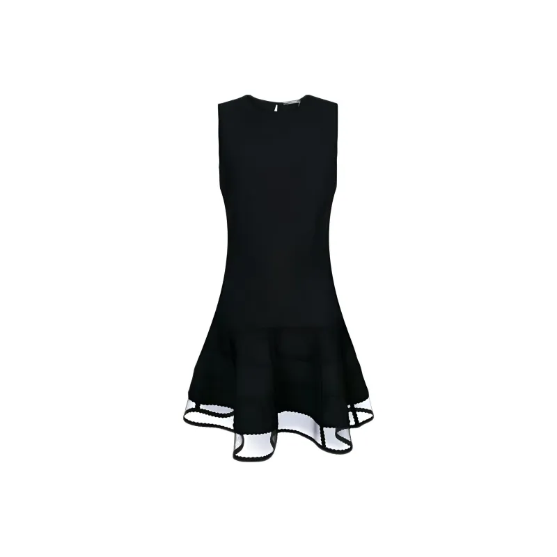 Alexander McQueen Sleeveless Dresses Women's Black-0